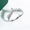 Meia Aliança Imperial Moissanite Moissanite - Momi Jewel