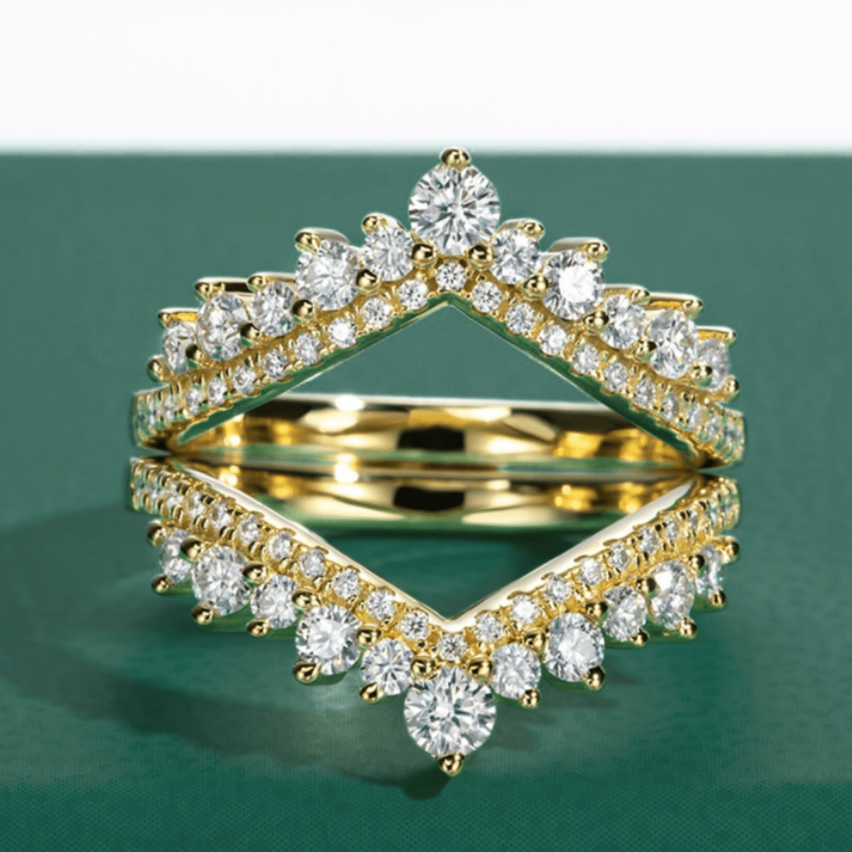 Meia Aliança Imperial Moissanite Moissanite - Momi Jewel
