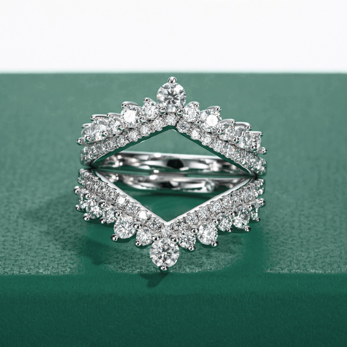 Meia Aliança Imperial Moissanite Moissanite - Momi Jewel
