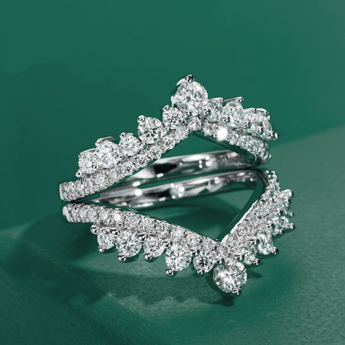 Meia Aliança Imperial Moissanite Moissanite - Momi Jewel