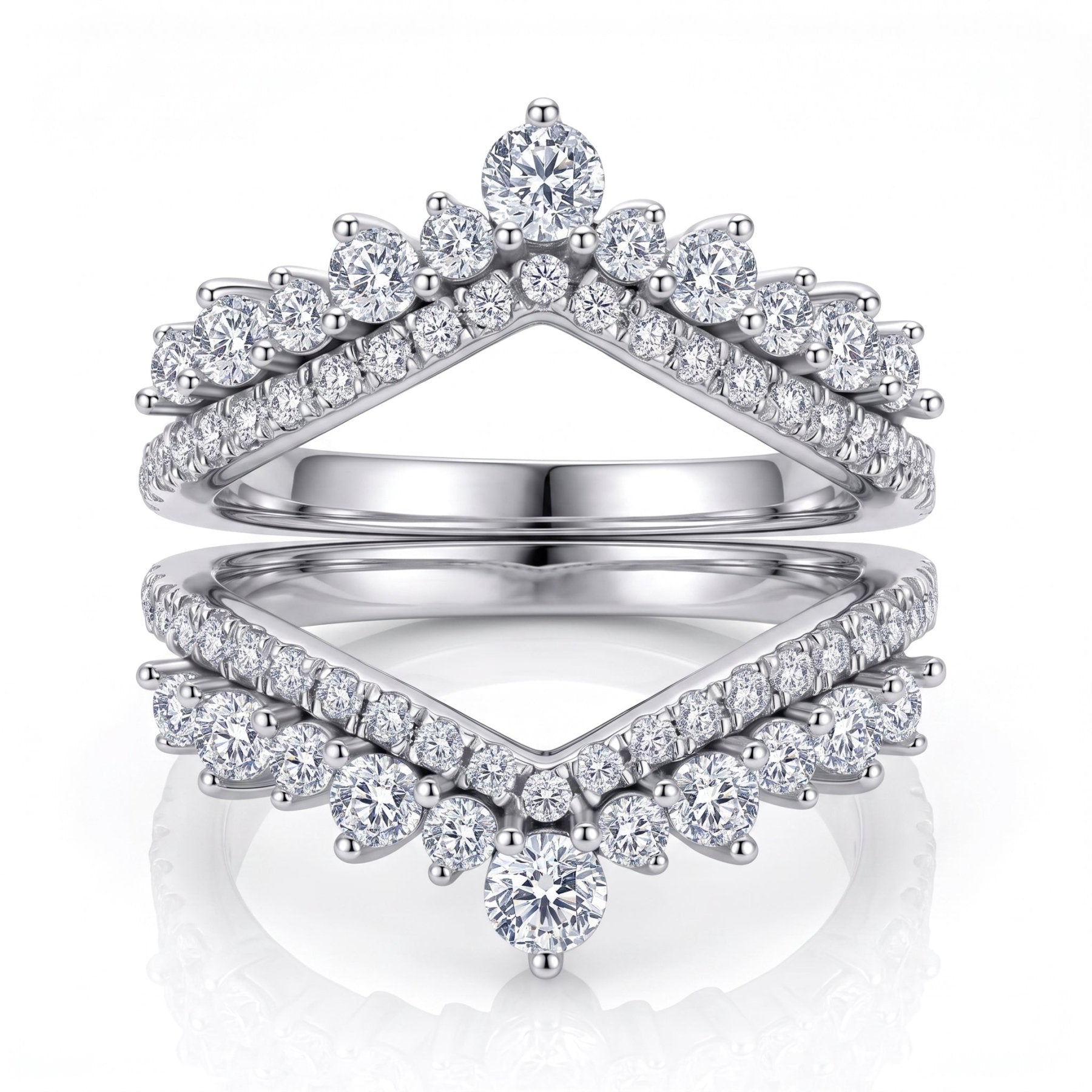 Meia Aliança Imperial Moissanite Moissanite - Momi Jewel