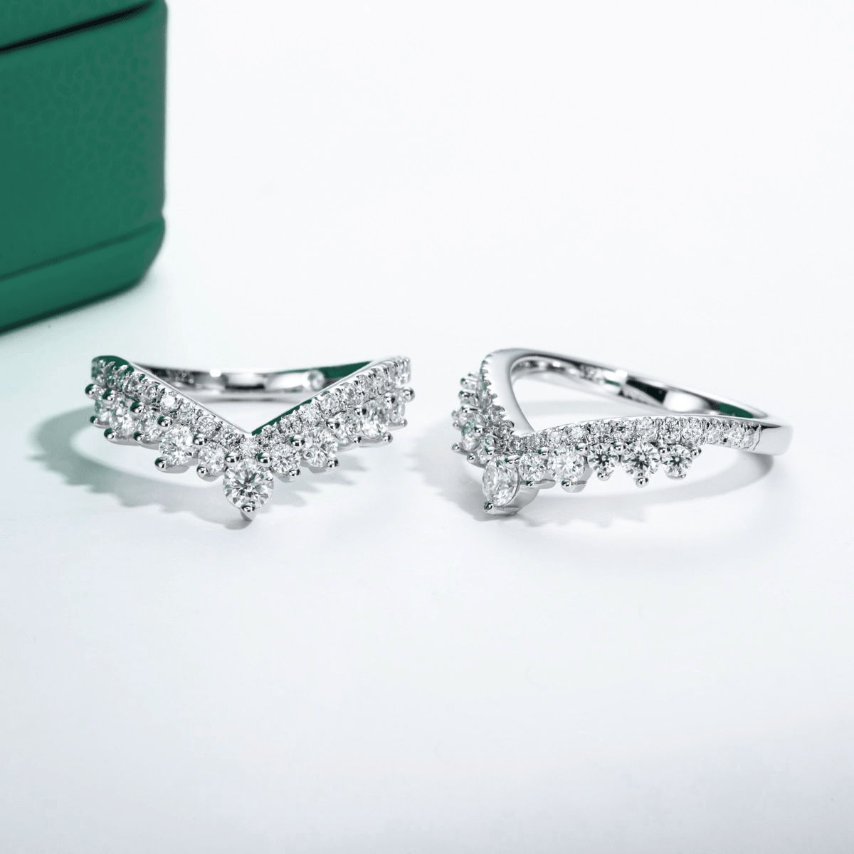 Meia Aliança Imperial Moissanite Moissanite - Momi Jewel