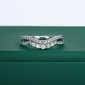 Meia Aliança Laço Moissanite Moissanite - Momi Jewel
