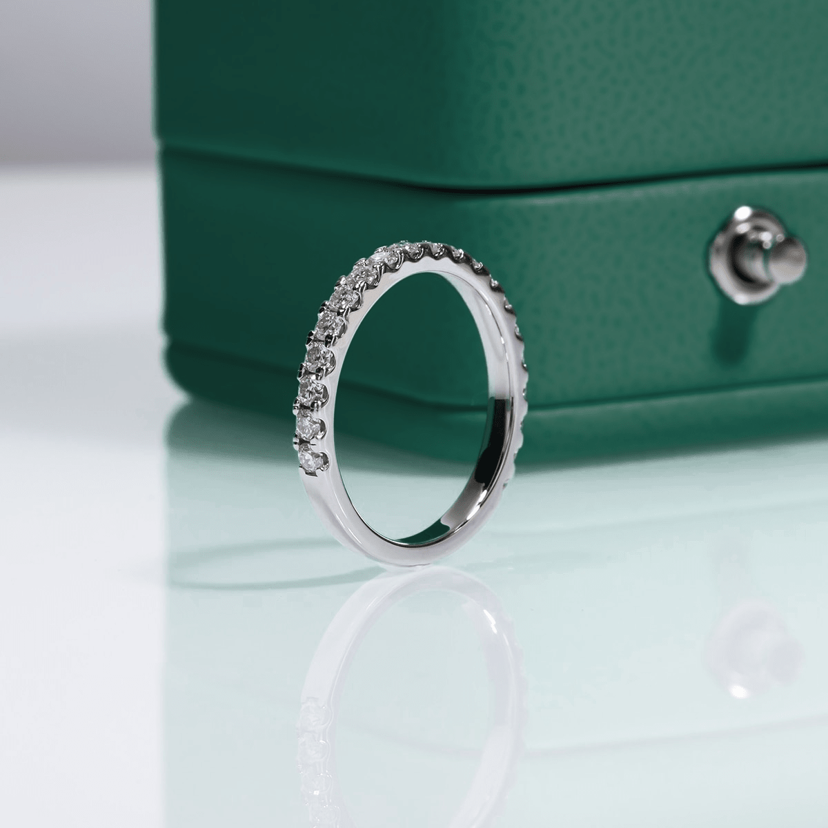 Meia Aliança Moissanite Moissanite - Momi Jewel