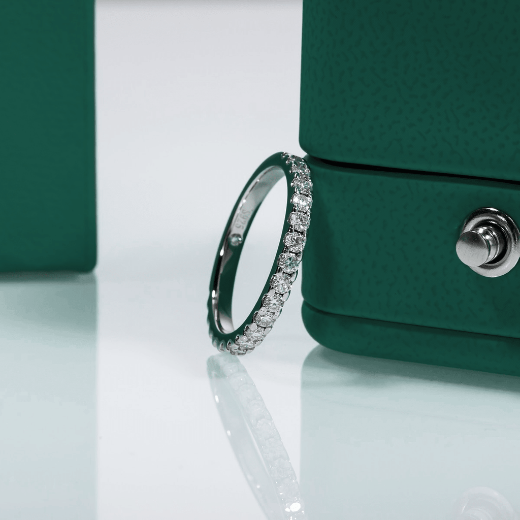 Meia Aliança Moissanite Moissanite - Momi Jewel