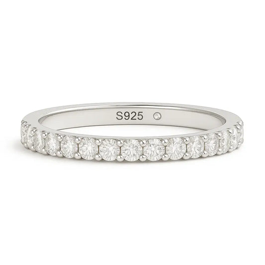 Meia Aliança Moissanite Meia Aliança