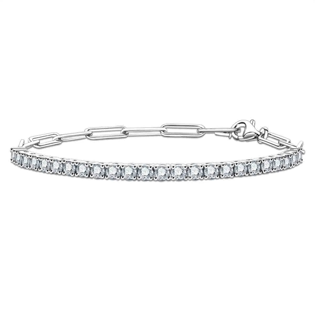 Pulseira Riviera Balance Moissanite Moissanite - Momi Jewel