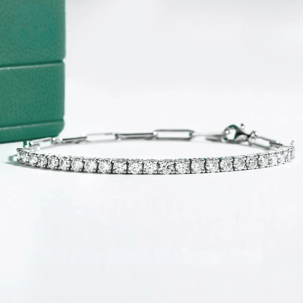 Pulseira Riviera Balance Moissanite Moissanite - Momi Jewel