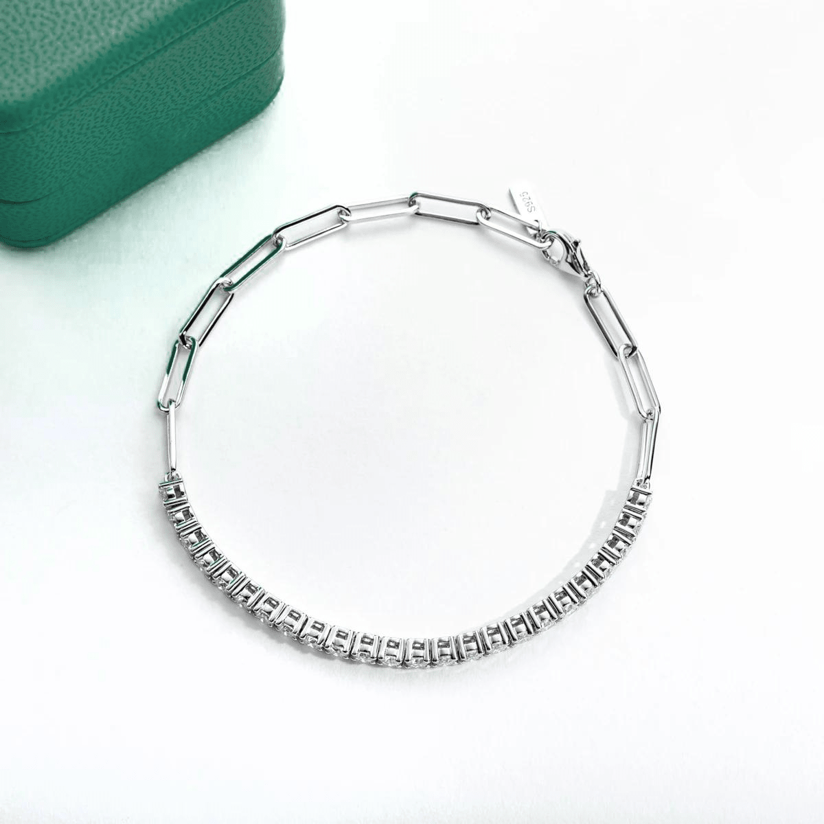 Pulseira Riviera Balance Moissanite Moissanite - Momi Jewel