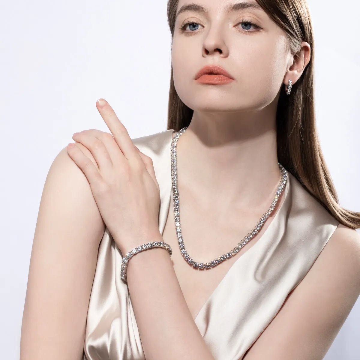 Pulseira Riviera Moissanite Moissanite - Momi Jewel