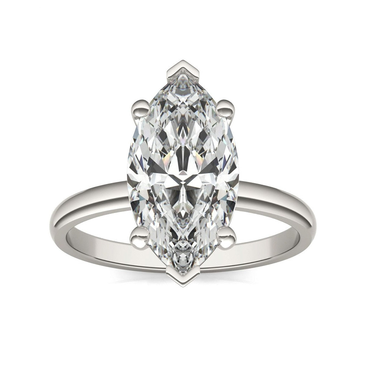 Anel Solitário Marquesa Moissanite