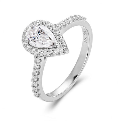 Anel Pear Moissanite