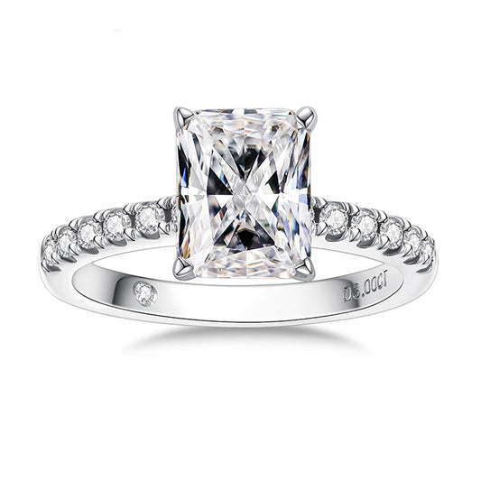 Anel Promise Radiante Moissanite