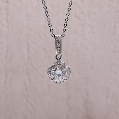 Colar Trevo 4 Folhas Moissanite